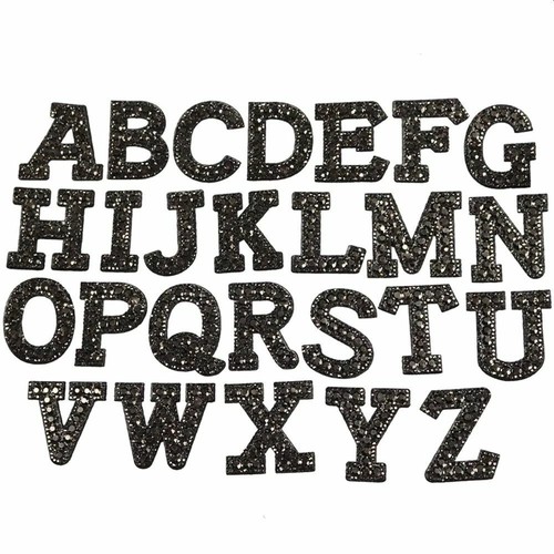 Rhinestone sparkle letter - rhinestone,