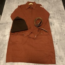 Vintage 1970’s Brownie Uniform With Hat, Belt And Badges
