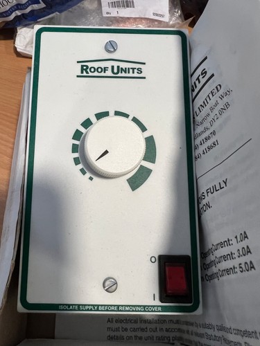 Vent axia roof units - 3, amp