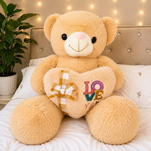 75cm 5ft giant plush bear - 2.5ft,