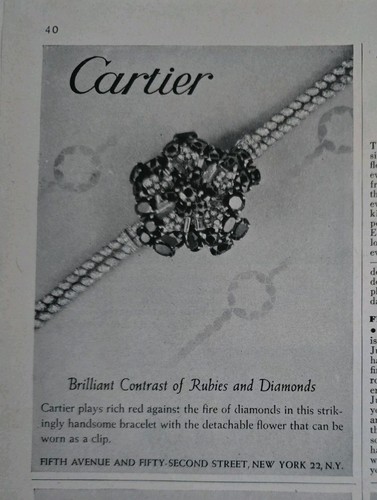 1944 cartier diamond rubies - 1944,