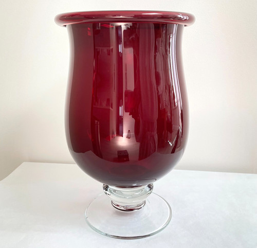Ruby red glass - ruby, vase