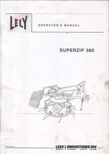 Lely Tedder Superzip 380 Operators Manual