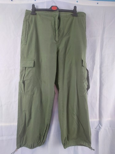 Khaki cargo trousers uk 18 - trousers,