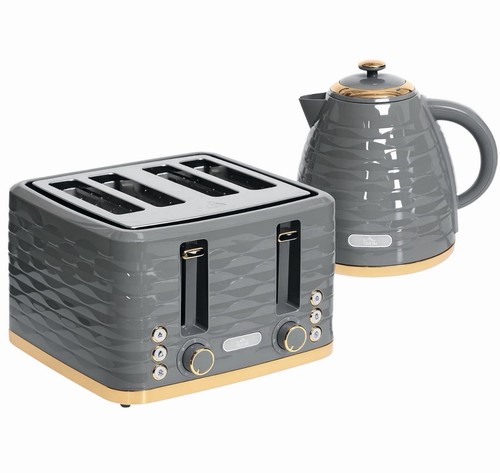Homcom kettle and toaster set - and,