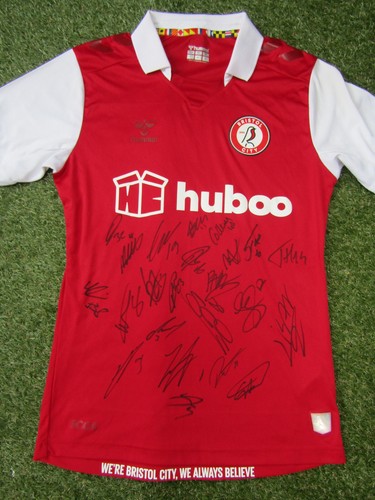 Bristol city shirt hand signed - bristol,