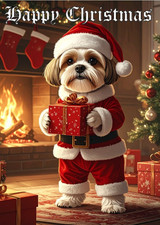 SHIH TZU GOLD & WHITE