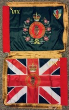Ulster defence regiment miniature UDR 1st/9th Bn Antrim colours Flags 