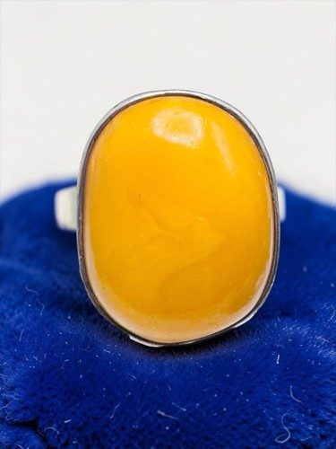 Vintage huge butterscotch egg - huge,