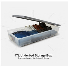 47L Underbed Storage Box with