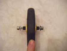 153mm DIA WHEEL + 8mm AXLE 25.5 mm WIDE HARD PLASTIC WHEEL BBQ TROLLEY PROJECT 