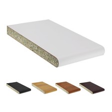 Laminated Window Cill Board 23mm Internal Bullnose Sill Polyboard Duraboard 2.5m