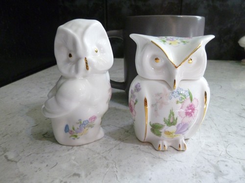Aynsley owls bone china - bone, in