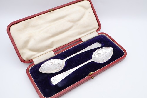 Fine antique boxed sterling - boxed,
