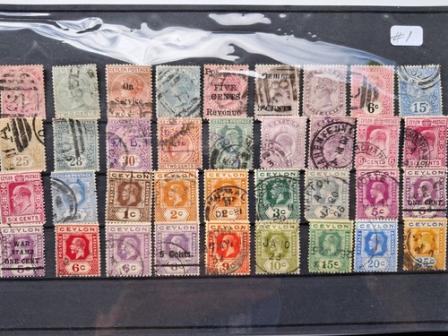 Stamps ceylon kevii kgv - qv,