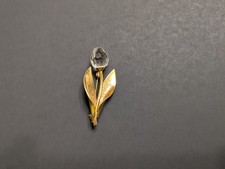 Swarovski crystal rose pin - swarovski,