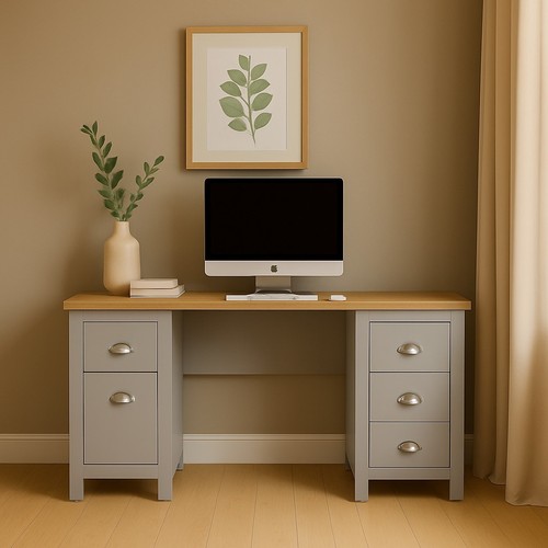 Computer desk wooden office - computer,