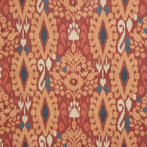 Zama ikat spice fabric - spice, cotton