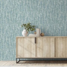 Plain Teal Wallpaper Textured Industrial Effect Paste The Wall Free Match Lounge