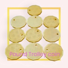 Shopping Trolley Token Coin £1 Reusable Trolley Tokens Coins - Pack of 10 –