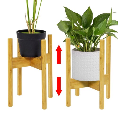 Adjustable bamboo wooden plant - adjustable,