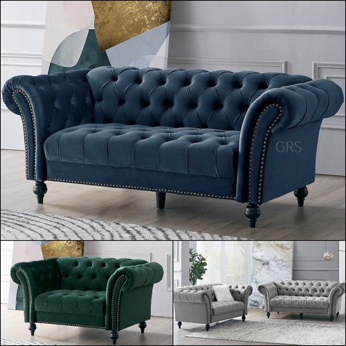 Curved chesterfield sofa - curved,