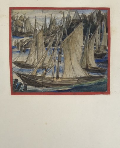 Small watercolor fishing - small,