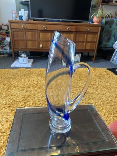Large hand blown - glass, jug