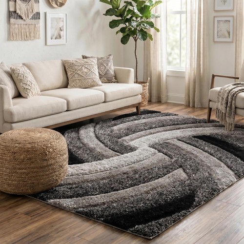 Shaggy area rugs shimmer - rugs,