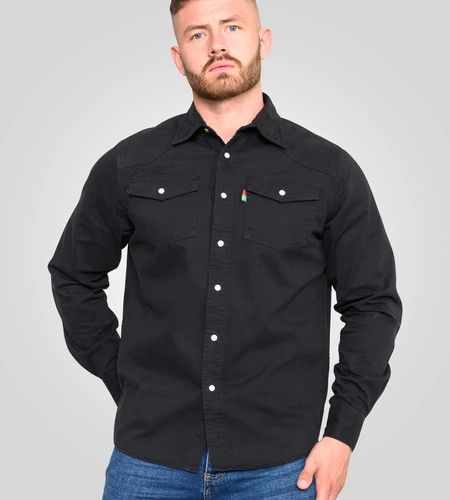 Duke mens western - western, black