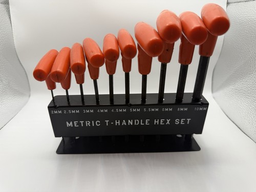 10pc metric handle - t, hex