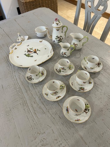 Herend rothschild birds - birds, coffee
