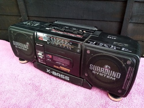 Sharp stereo radio cassette