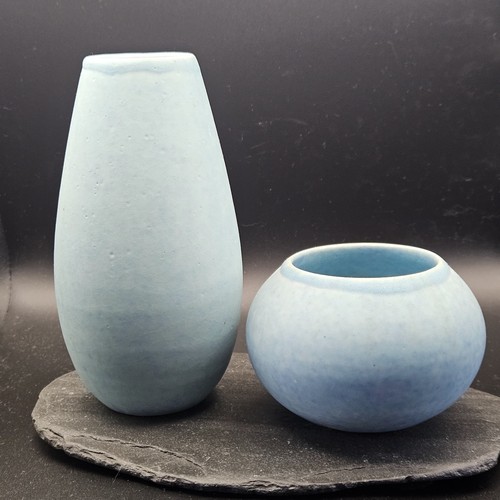 Light blue studio art pottery - light,