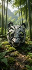 Edge Sculpture Panda Bust