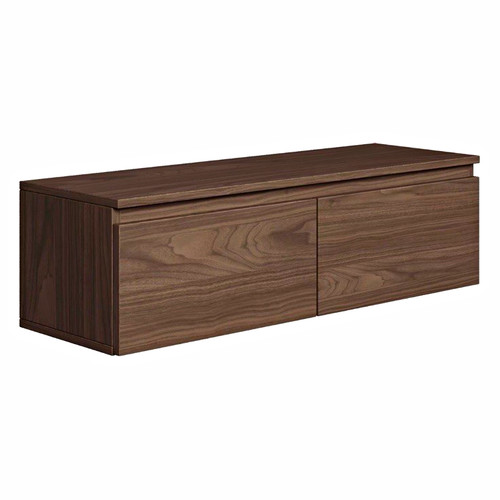 Wall mounted dark wood - wall,