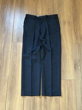 Vintage 1980s Navy Blue Wool