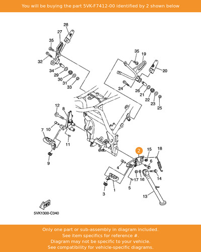 Yamaha bracket footrest 1 - yamaha,