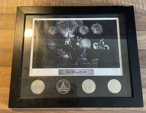 Disney framed coin lithograph - disney,