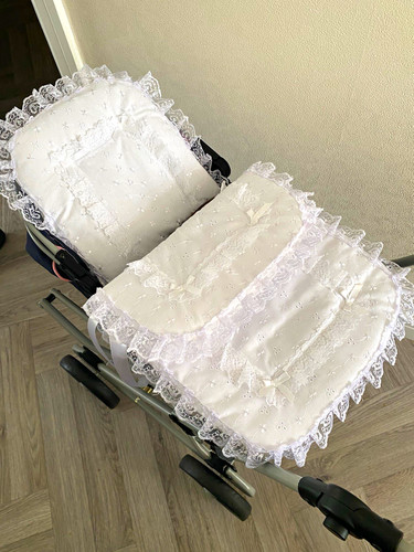 Small dolls white broderie