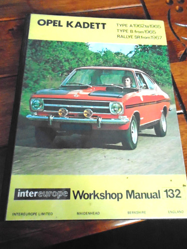 Intereurope opel kadett manual - kadett,