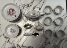 Disney Princess Sofia The First 22 Piece Porcelain Dolls Dinner Tea Set