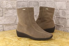 GREY FABRIC WINTER ANKLE BOOTS