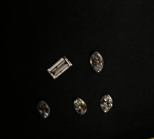 five loose melee diamonds