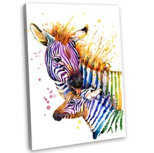 Colourful Zebra & Foal