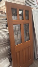 external oak Prefinished door with sidelights