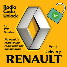 Renault CAPTUR Radio Pin Code By VIN Number - Radio stays in dash!