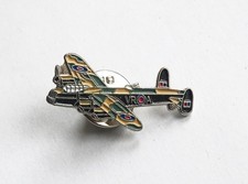 RAF Lancaster Bomber VR-A enamel lapel pin badge.