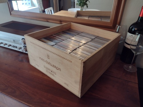 Storage wine box crate - cd,