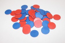 50 x 2 SIDED BLUE RED LARGE